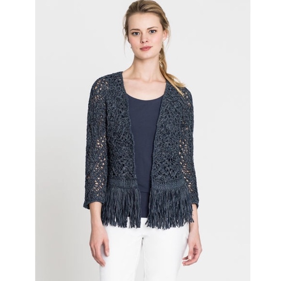 NIC+ZOE FIJI WAVES FRINGE JACKET size M - Picture 2 of 7